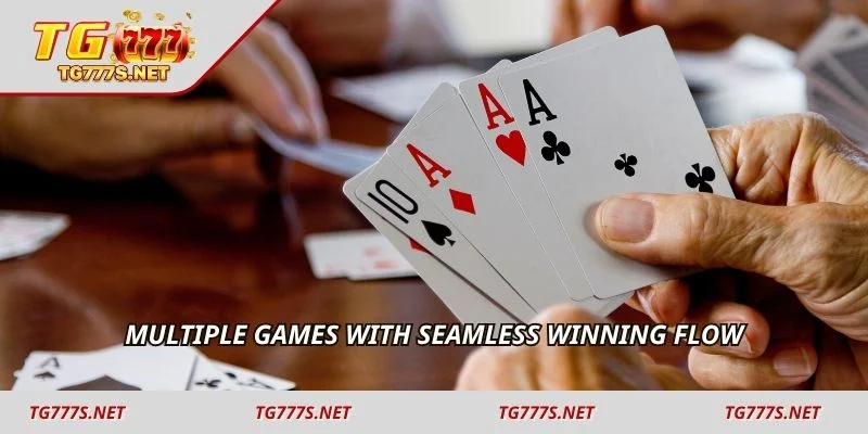 Multiple games with seamless winning flow
