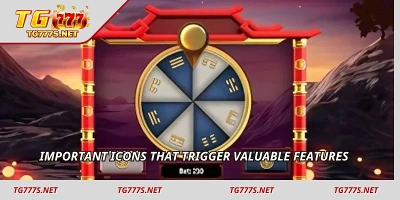 Important icons that trigger valuable features