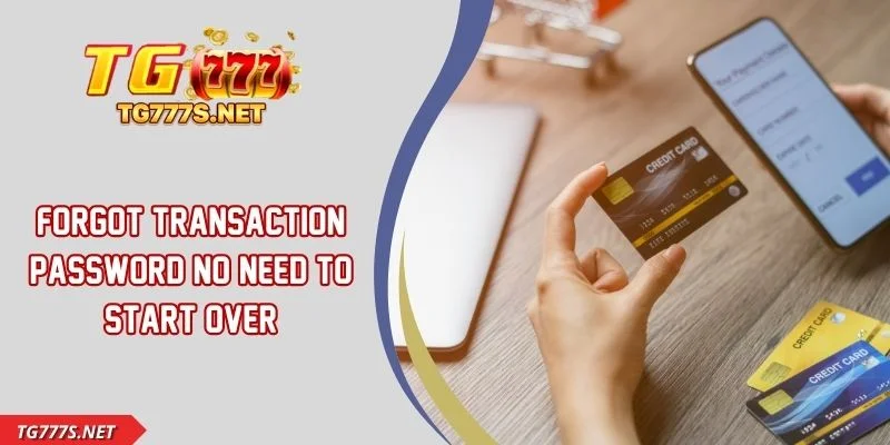 Forgot Transaction Password No Need To Start Over