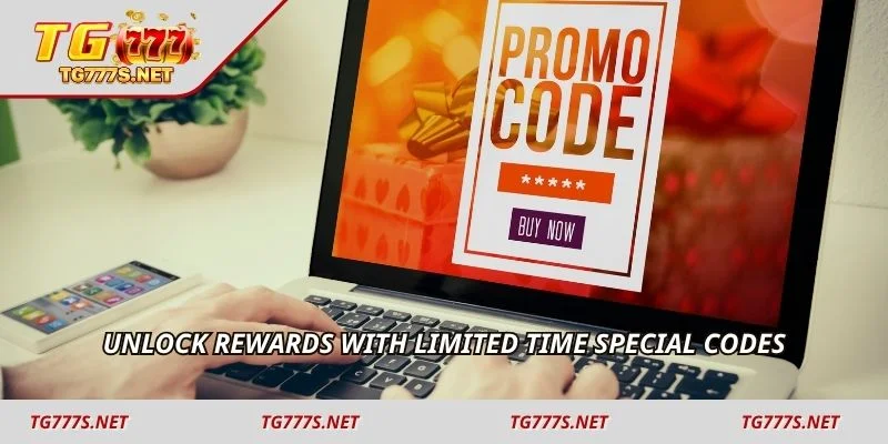 Unlock rewards with limited time special codes