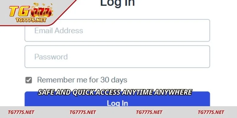 Safe and quick access anytime anywhere