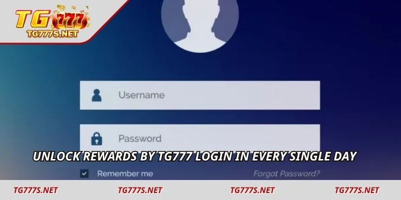 Unlock rewards by TG777 login in every single day